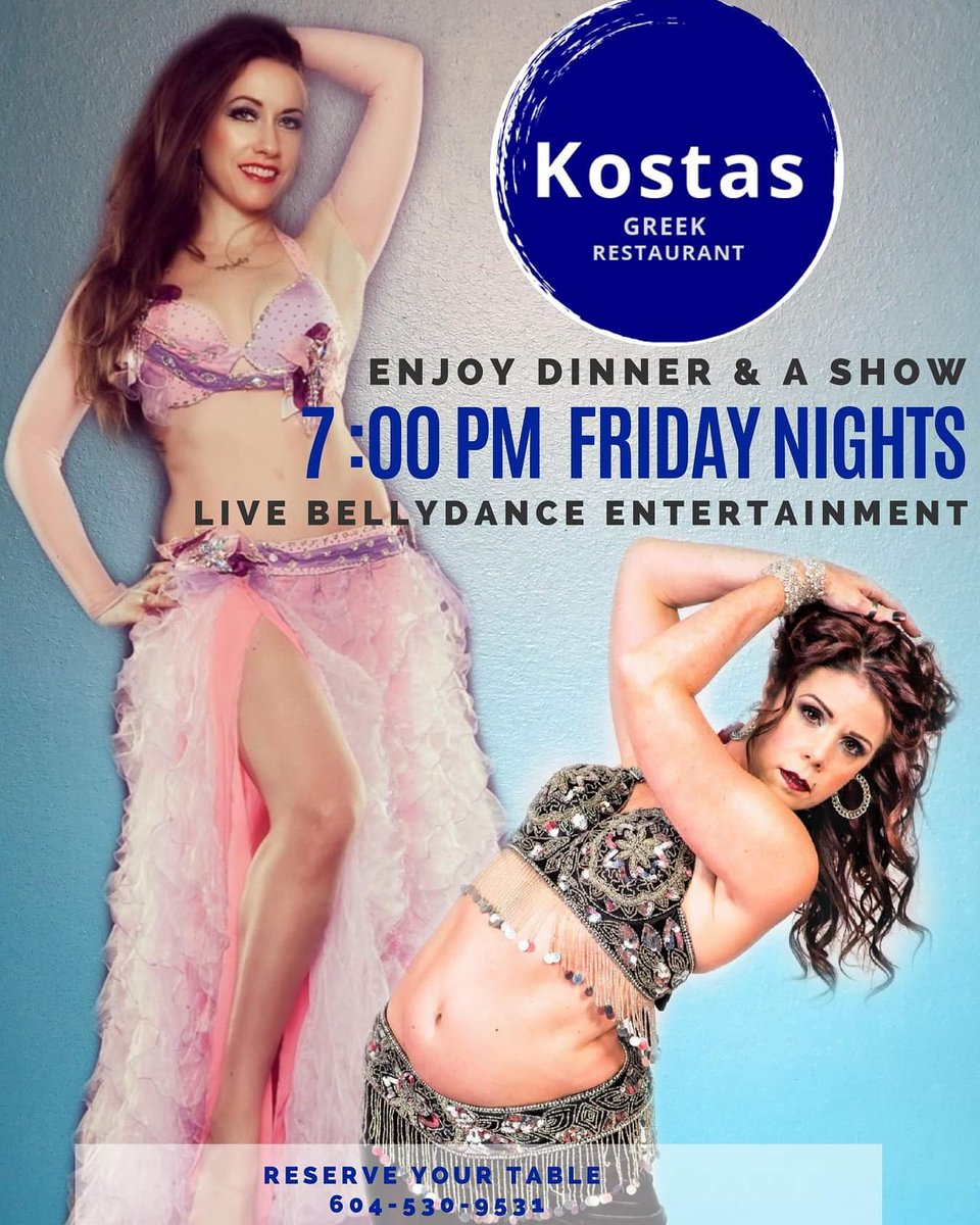 Nicci will now be rotating Friday nights with me at Kostas and so that called for some new posters :) #myotherlife  #bellydancelife #bellydancer #orientaldance #vancouverdancers #vancity #langleybc #surreybc