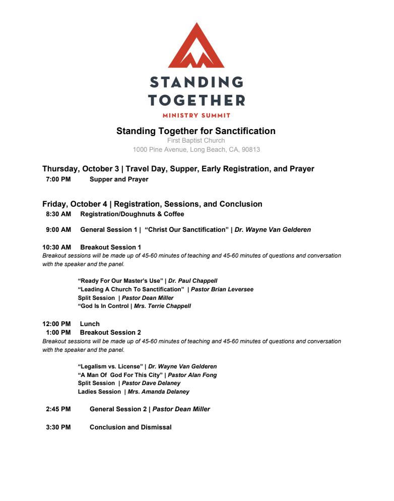 We are just one week away from the next #STSummit19. Register today at stsummit.com to be a part of these helpful sessions, the conversations, and fellowship.

We are looking forward to seeing you in Long Beach on October 3-4!