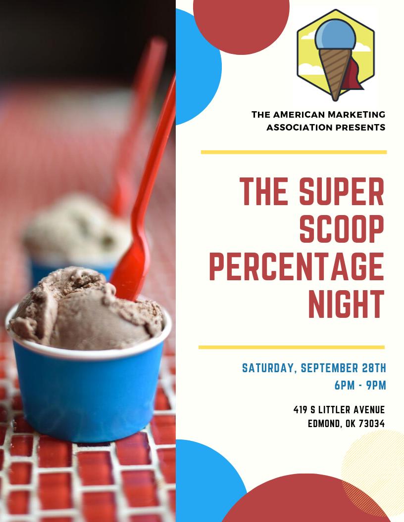 Come join us at The Super Scoop in Edmond for its FINAL WEEKEND to help support the OC AMA, local businesses, and the inclusion of adults with special needs!