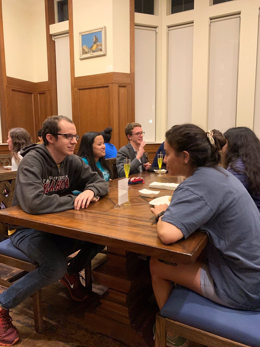 OUDunhamCollege's tweet photo. Wow! We had a blast *mixing* it up at last night’s Mocktail Mingle! Networking tips, interview advice, and meeting new friends...it was great! Thanks @profshortay and Aiyana Henry for planning it! https://t.co/bWVqrxSn8M