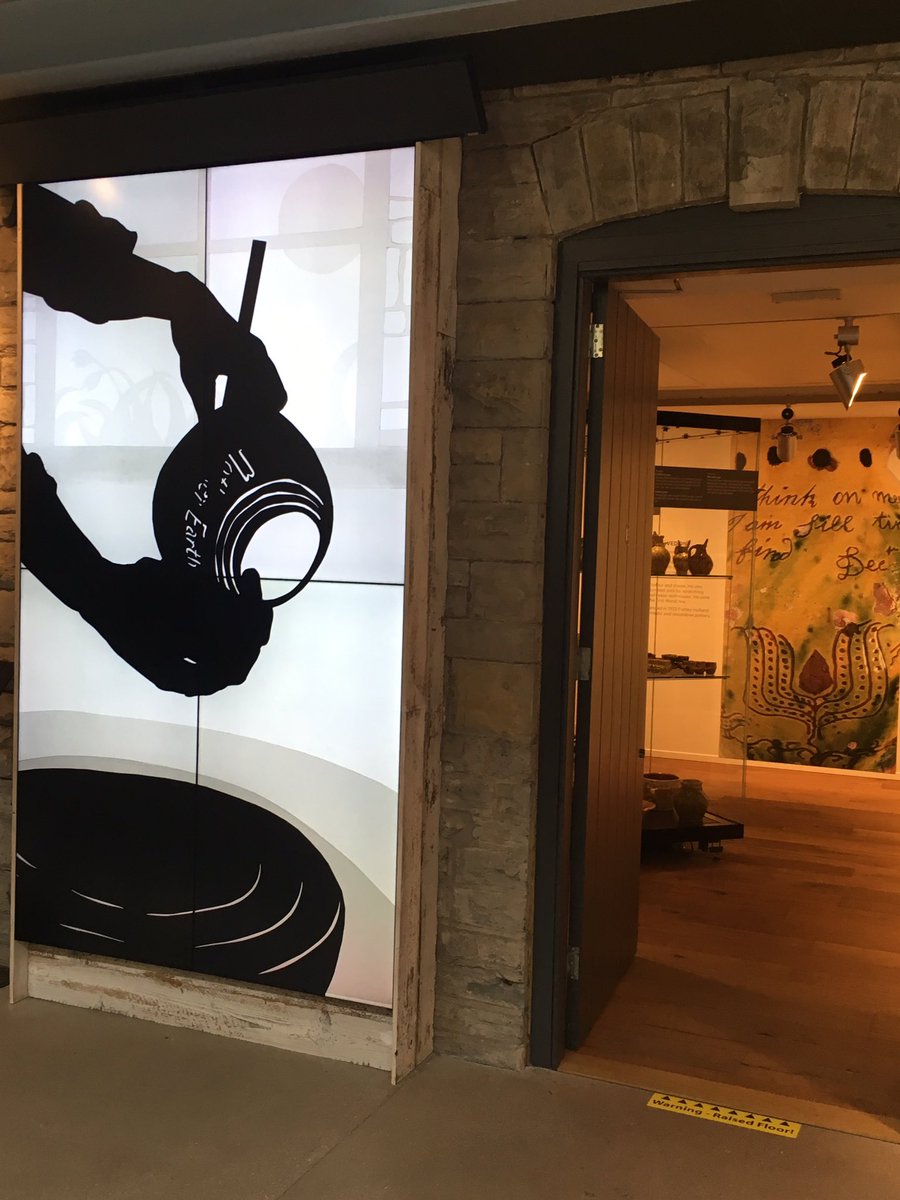 Teaching Tor School @SomersetRLM today. Another excuse to share an image of ‘The Last Potters ‘ showing in this amazing location as part of Somerset art festival @SAW_Somerset