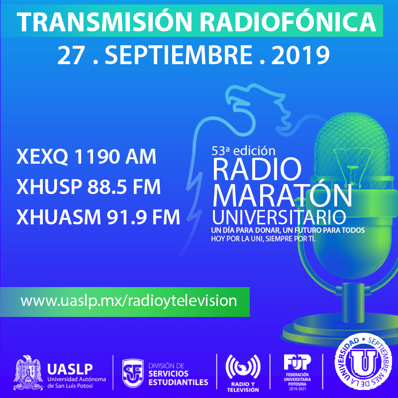 radiotvuaslp's tweet photo. #RadioMaratónUASLP
Estaremos teniendo estás intervenciones en #FacebookLive de la #DRTVUASLP en estos momentos del día.
En este enlace
https://t.co/RE92Y2ICPM 🔈🎥 https://t.co/olbATgQxMz