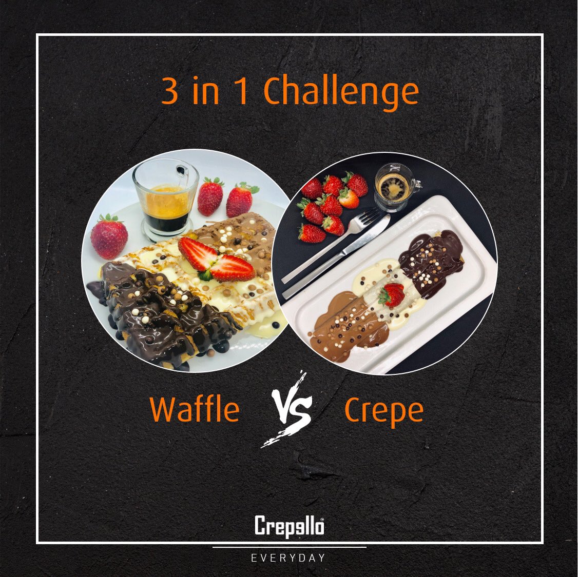 Crepello_Global's tweet photo. 3 in 1 #Challenge
Waffle or Crepe? 😋
For Delivery: 0798360007 - 0788360007
#Crepello #Crepe #Waffle #Pancake #Brownies #ChocoBomb #Smoothie #Juice #Irbid #Amman #Just #photography #love #food #follow #eat #dinner #sweet https://t.co/obJId8gvgR