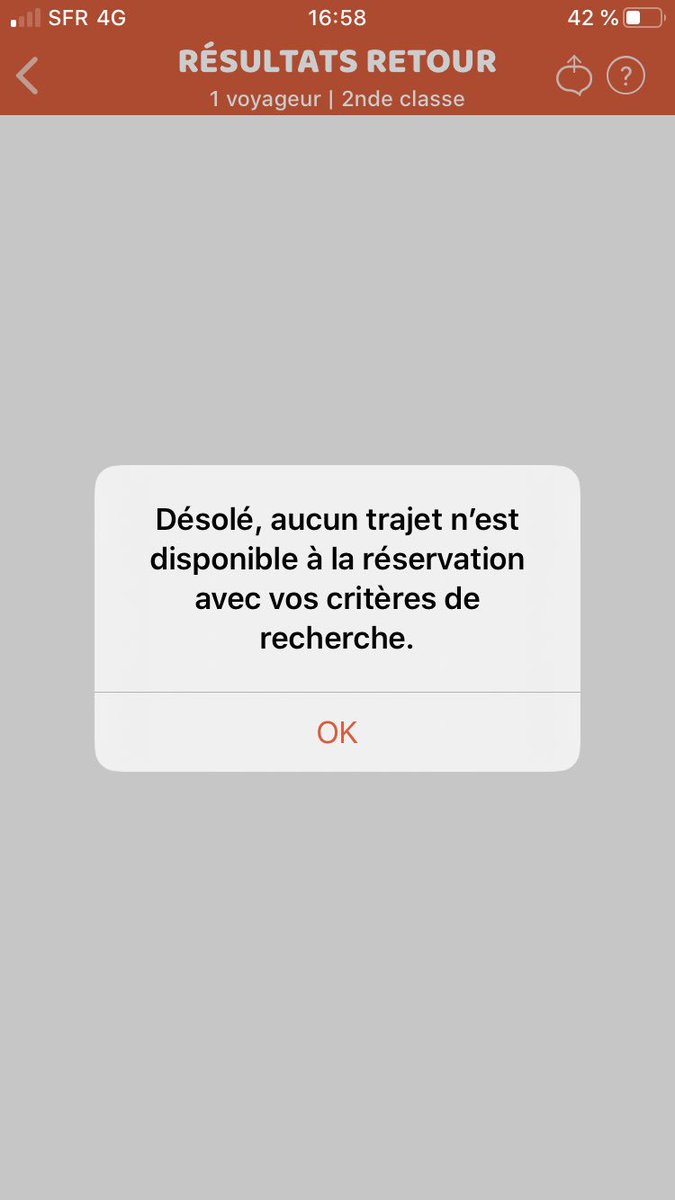 JohanCherrey's tweet photo. @ouisncf bonjour depuis j’essaie de réserver un billet aller-retour pour culmont Chalindrey départ Paris Est Samedi 28 11h42 retour dimanche 29 avec carte week-end mais j’ai une erreur après sélection de l’aller à 24.40€ https://t.co/SKy39jzP7k