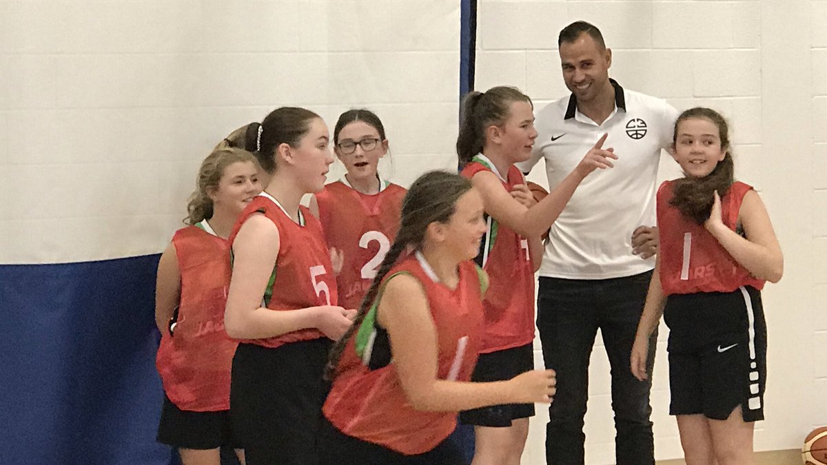 JuniperRidgeNL's tweet photo. Our Jaguar 2018-19 Provincial Champs take to the court with Carl English to celebrate the Grand Opening of the new Torbay Common! #torbaycommon https://t.co/fZu5kvTlSQ