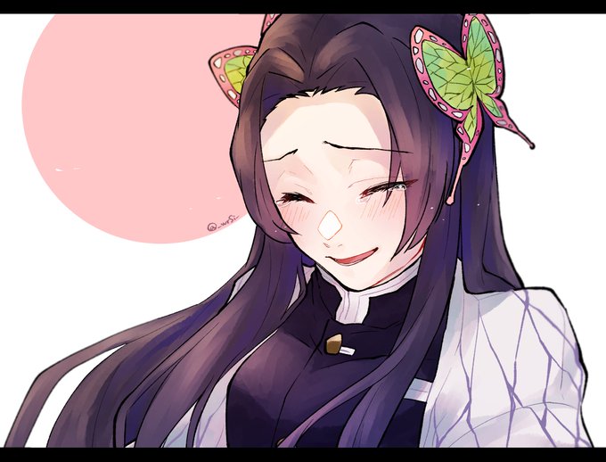 紫之さんがTwitterに投稿した胡蝶カナエ(鬼滅の刃)のイラスト。