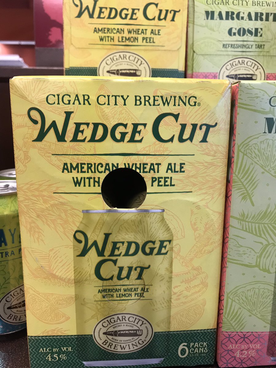 ABCBeerRick's tweet image. New #CraftBeer @ABCBeerCountry west #VeroBeach: @CigarCityBeer Wedge Cut Wheat Ale with Lemon Peel