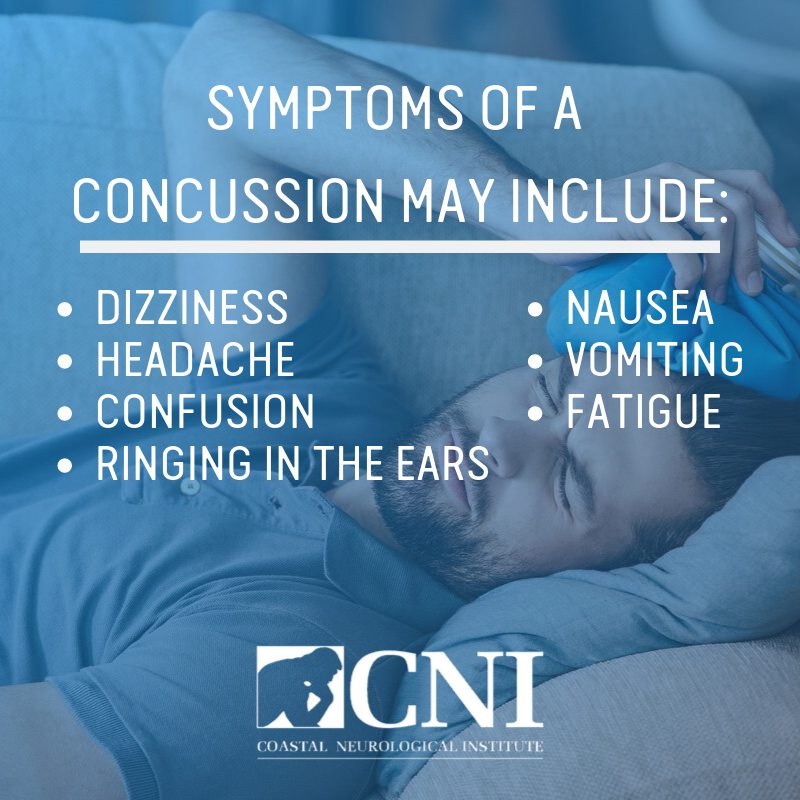 Besides the loss of consciousness, symptoms of a concussion include dizziness, headache, confusion, ringing in the ears, nausea, vomiting and fatigue. Learn more at whycni.com/concussions/. #CNI #Concussion  #Health