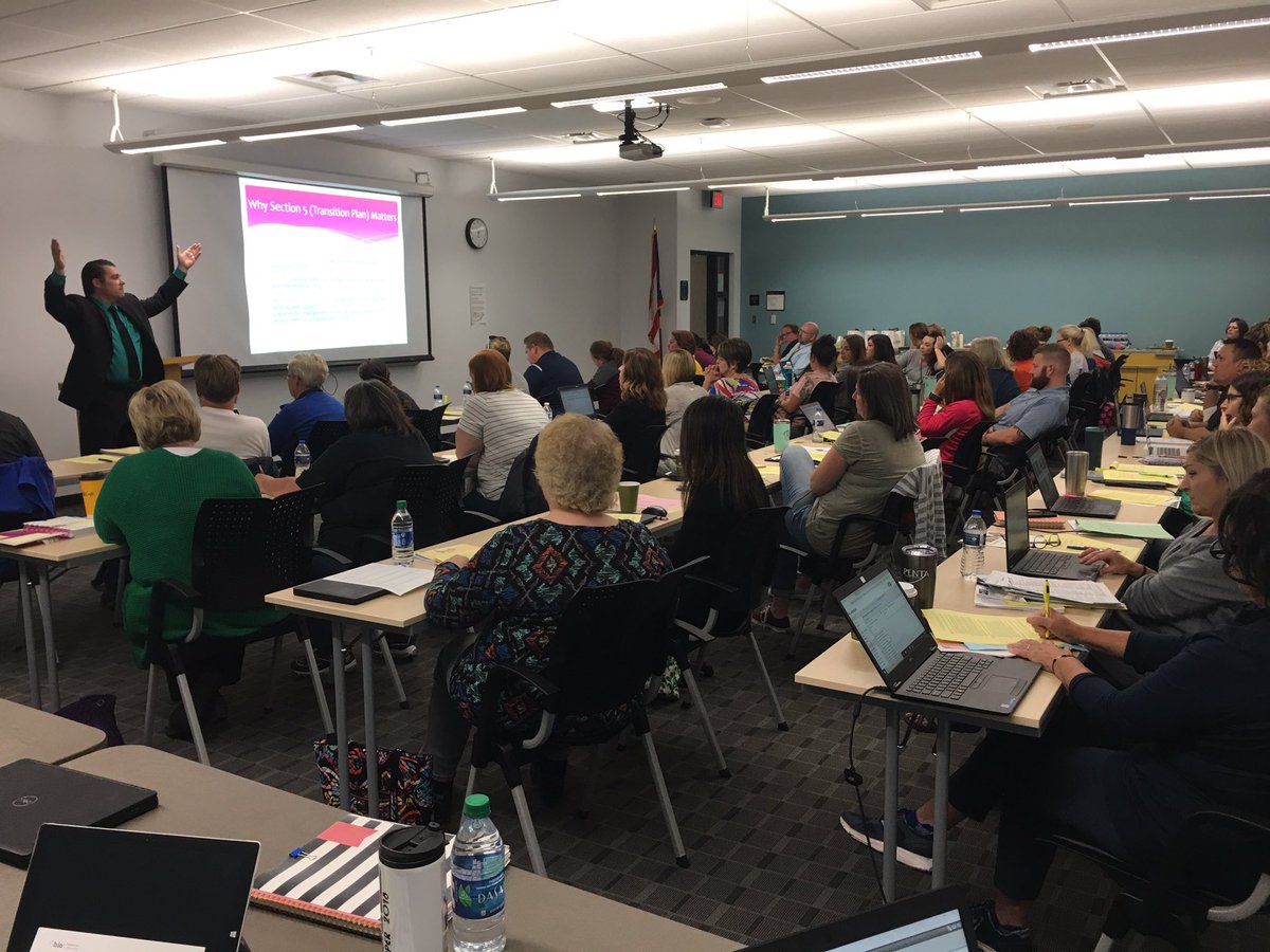 ryanmyers24's tweet photo. Thank you Aaron Weisbrod at SSTR1 for the transition training to our entire Special Ed staff and some of our member district teachers! @pentacareerctr #pentapride https://t.co/O861BAAdZu