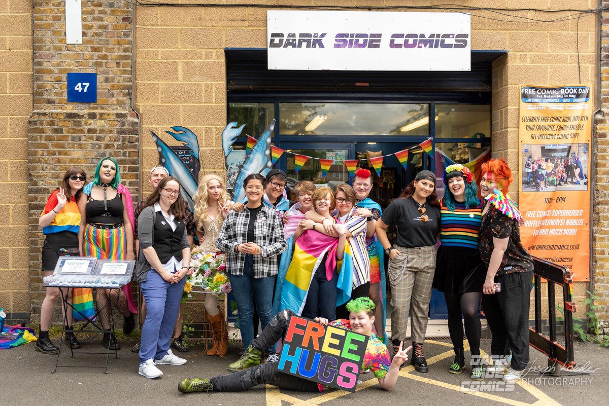 your_pal_bucky's tweet photo. I'm gonna be putting together a short @DarkSideComicUK documentary.

If you're a creator, or another shop owner &amp; fancy self-filming a (horizontal) short bit to be included, I'd be ABSOLUTELY honoured.

You can freestyle it, or answer;
What does Dark Side Comics mean to you?✨ https://t.co/6Ydr3rIGss