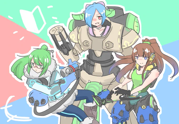 オーバーウォッチ初心者組
かっこよかった...!
#bilibiliオーバーウォッチコラボ 
#ちぇり絵  #すずあーと  #イオリの森美術館 