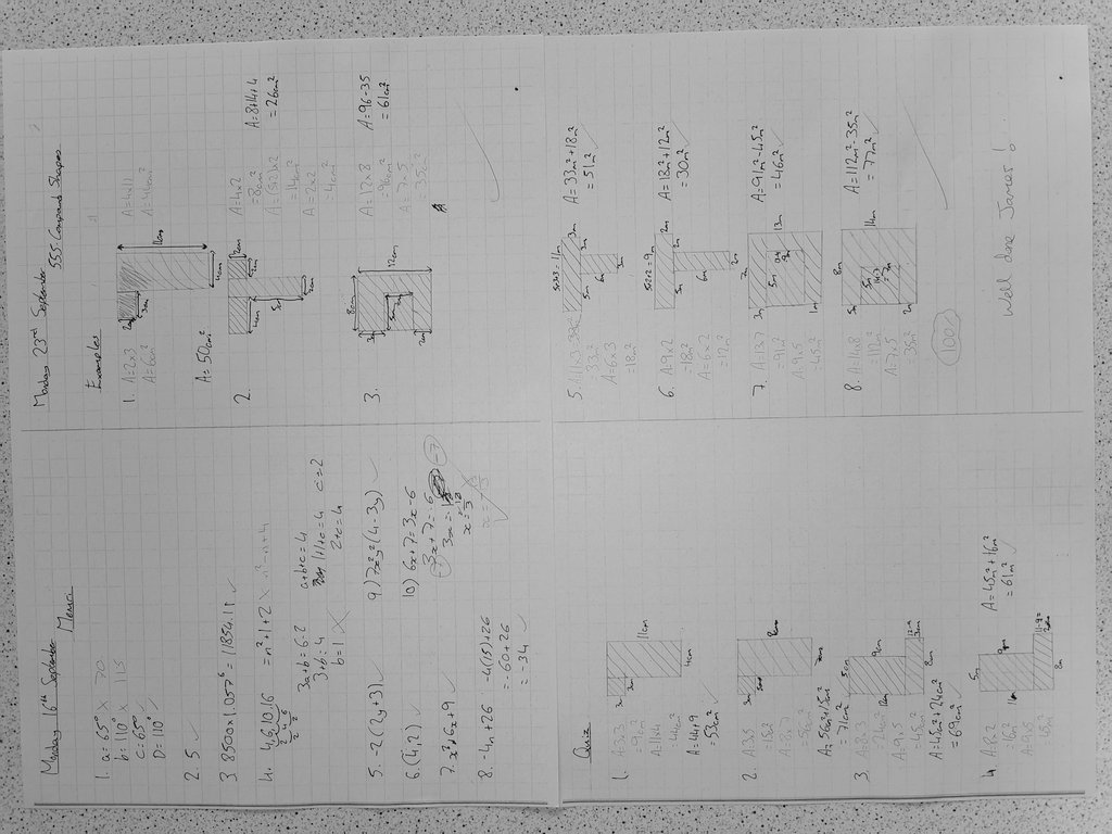 BreenMaths's tweet photo. Remember it's #FixUpFriday! Some excellent work from year 9 pupils in their @hegartymaths books this week. Well done to Harrison Zysiak-Tobin, Ben Hyland, James Croft, Abigail Maguire and Caitlin Smith who's work is featured below! @HalewoodMaths @HalewoodAcademy https://t.co/e7nB4nRfgB