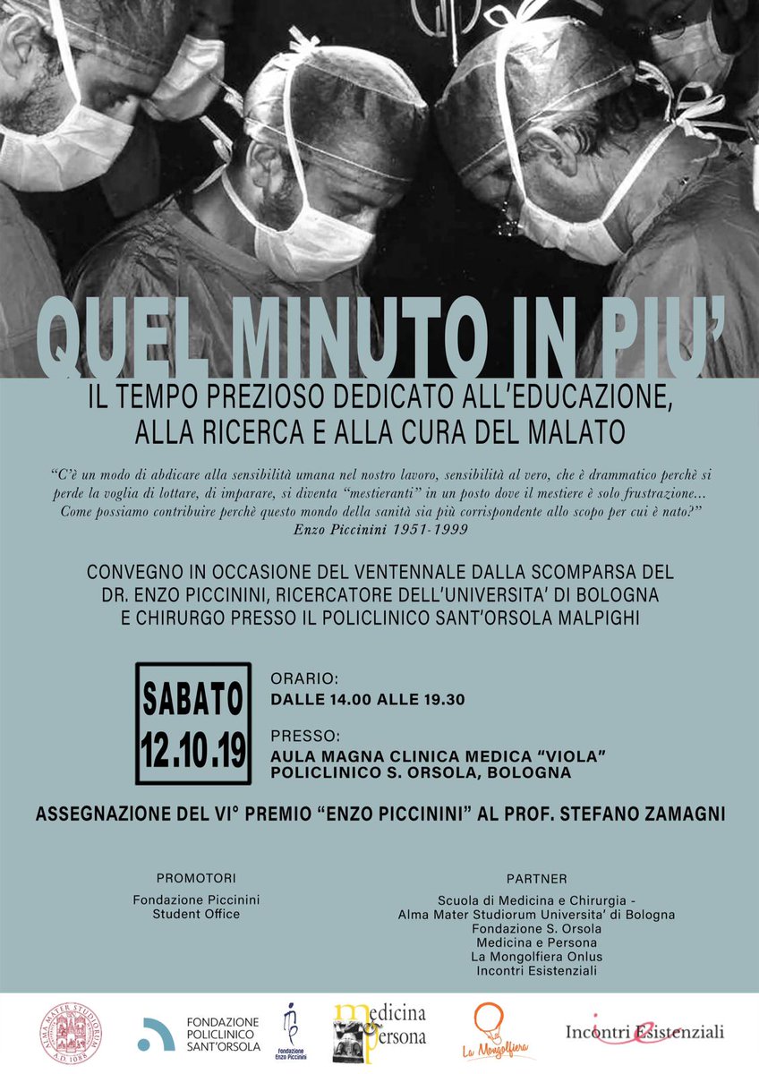 DPianori's tweet photo. Il 12 ottobre al S. Orsola (Bologna) si parla di medicina, di storia e di lavoro partendo dall'esempio di Enzo Piccinini. Qui le iscrizioni: https://t.co/88NngWrs73 Qui il programma: https://t.co/qB87rZQAFG https://t.co/uV0fKeG9iC