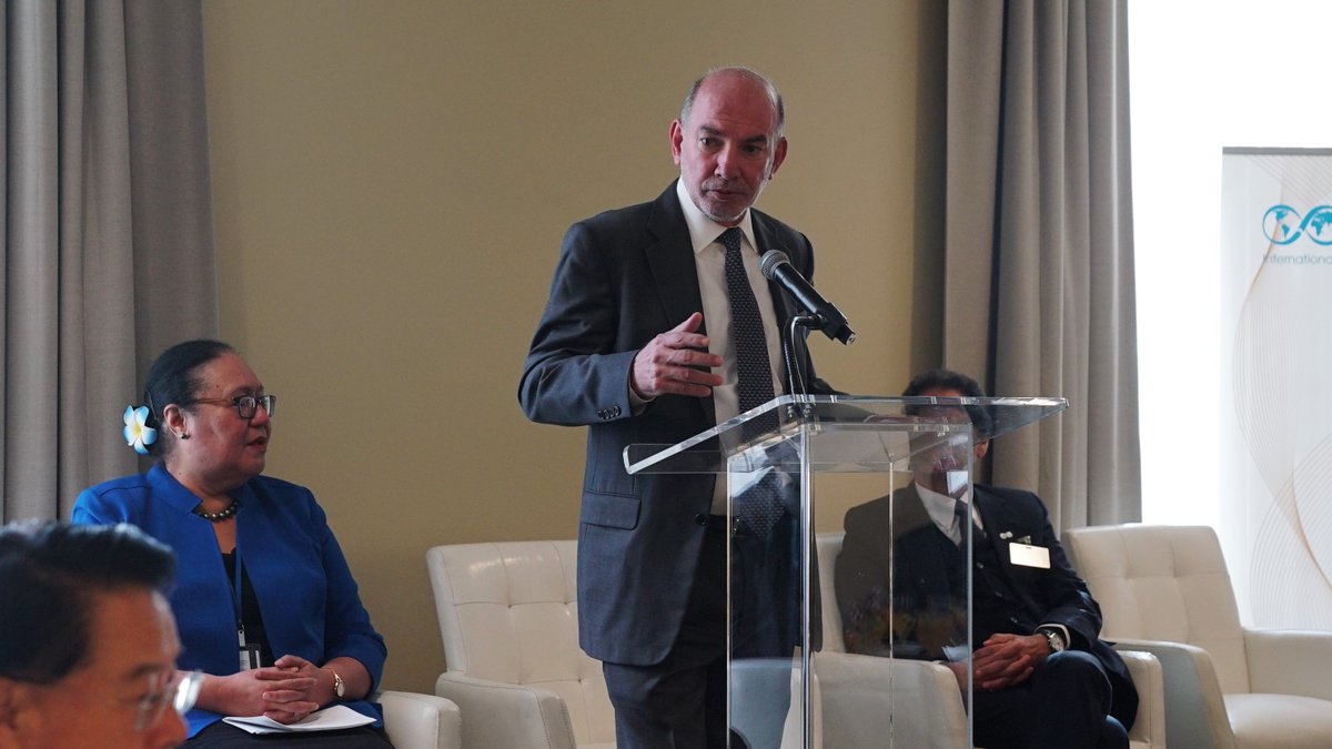 IRENA's tweet photo. @ladealba #UNSG’s Special Envoy for #ClimateSummit2019 reinforced the @UN SG’s strong support for the renewable energy ambitions of #SIDS commending the 100% targets across islands #UNGA #SamoaPathway #LDCs #SDGs #GlobalGoals #itspossible #ClimateAction https://t.co/0PbfjTxUvH