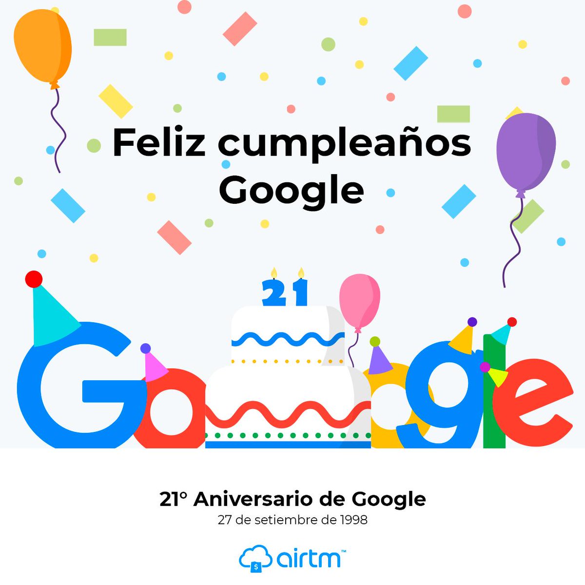 airtminc's tweet image. 🎈 #UnDíaComoHoy se estrenó Google, el motor de búsqueda más usado en el mundo.

¿Pueden imaginar su vida sin #Google? 😅

#GoogleDay ⭐