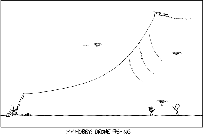 xkcdComic's tweet photo. Drone Fishing https://t.co/rEComcILLq https://t.co/uo8gXAdH6d https://t.co/iY3kowIWpl