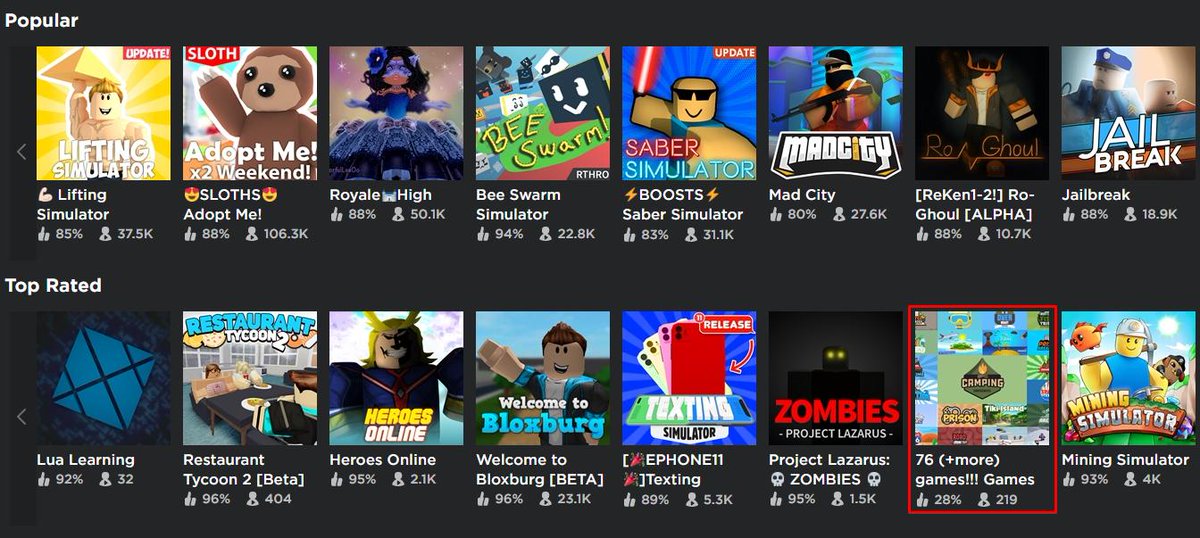 Bloxtun On Twitter Can Someone Explain To Me How A Game With A 28 Rating Is Top Rated - twitter bloxtun roblox twitter Bloxtun On Twitter Can Someone Explain To Me How A Game With A 28 Rating Is Top Rated - bloxtun roblox twitter