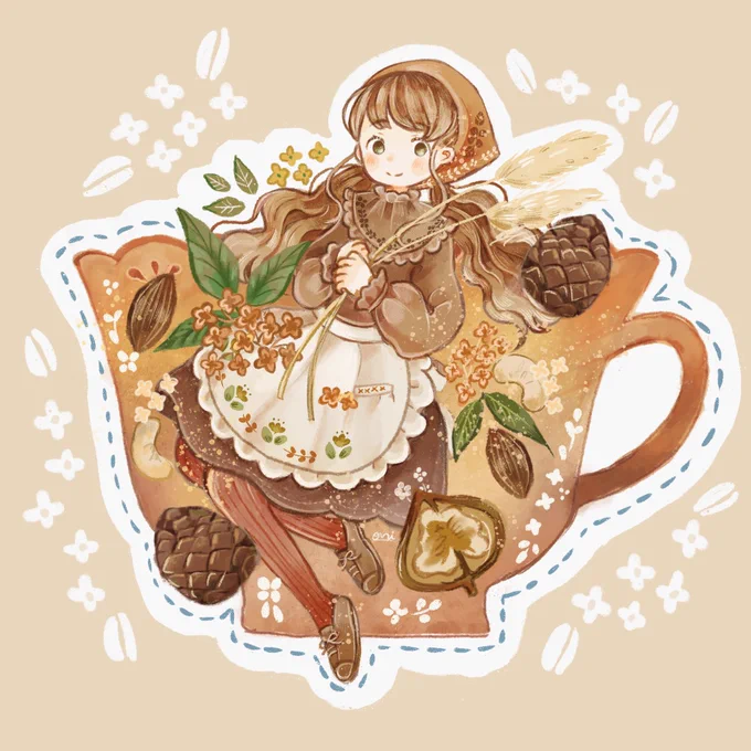 金木犀とナッツの紅茶 