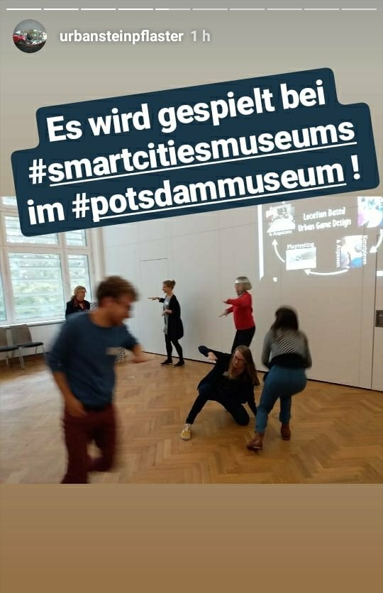 SteinPflaster's tweet photo. Es war ein toller Workshop bei der #SmartCitiesMuseums Tagung im #PotsdamMuseum. Danke allen Teilnehmer*innen! Mehr findet ihr in meiner Instagram-Story! https://t.co/tXlRQ6pIvL