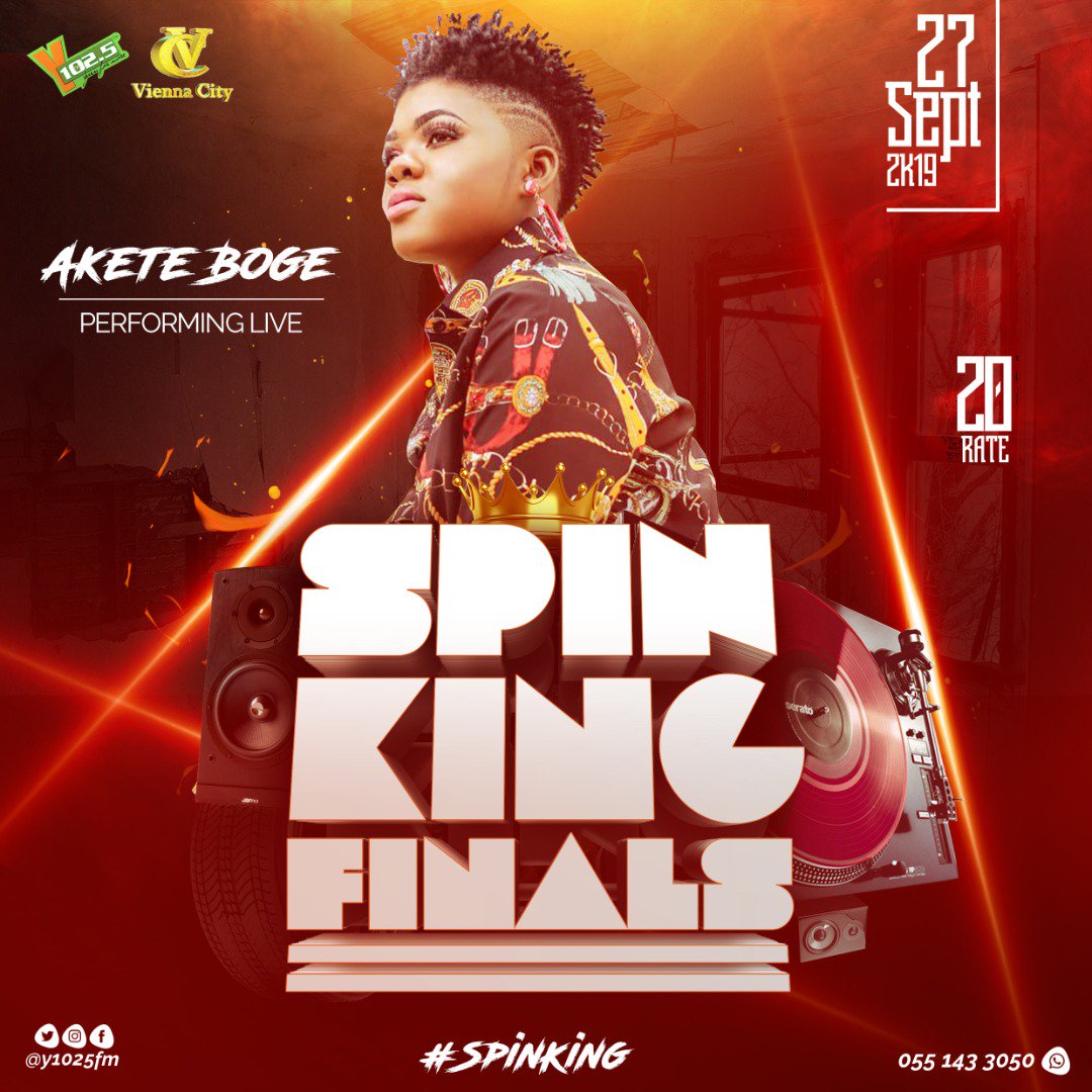 AketeBoge_'s tweet photo. We are storming the stage tonight at the @y1025fm #SpinKingFinals inside @viennacitygh 💥💥💥💥💥💥💥💥

#SweetPart #NotYourMoney #YourLove
#YArmy #YLovers #SpinKingFinals https://t.co/qPMZFwPBjS