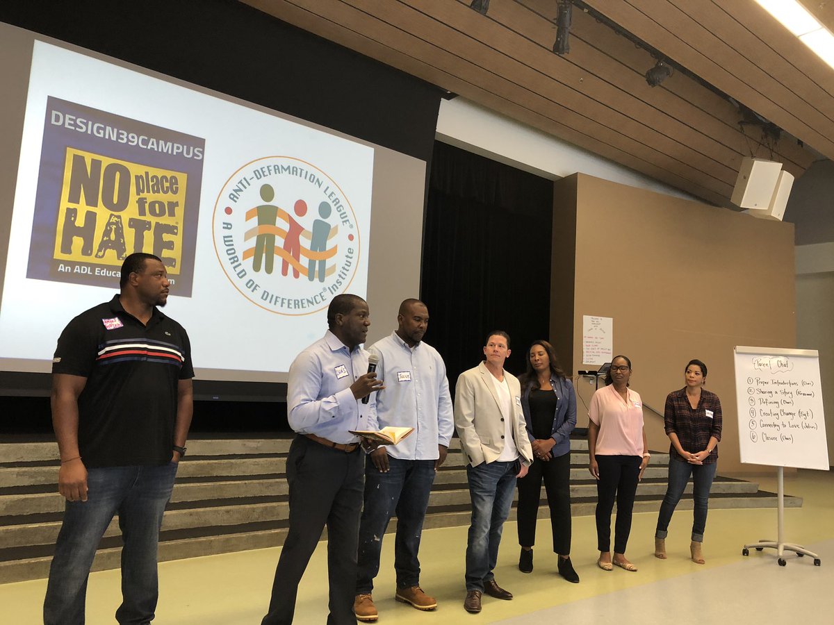 Professional growth day doesn’t just include parents. This morning’s PD was developed and is being presented by our parents with the <a href="/Antidefamation1/">Antidefamationleague(not)</a> POWERFUL <a href="/Design39Campus/">Design39Campus</a> #learnercentered <a href="/No_Hate13/">NoPlaceForHate</a>