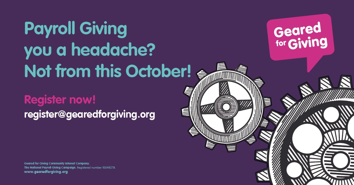 #ThePayrollGivingHub. Taking the headache out of #PayrollGiving. Launching this October. 

#PayrollGiving #Fundraising #GiveAsYouEarn #Charity