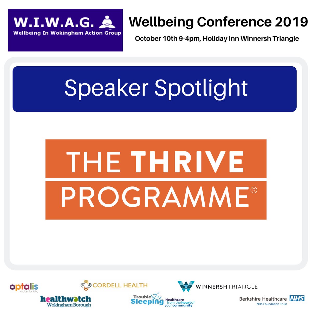 #speakerspotlight - <a href="/Learn2Thrive100/">Lucy Wood</a> will be running 2 sessions on limiting beliefs. 

The Thrive Programme is a training programme that teaches you everything you need to know in order to take control of you life and thrive.