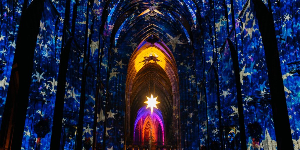 sheffcath's tweet image. Christmas begins here in Sheffield!

We&apos;re excited to tell the Christmas story in a new way this December #FollowTheStar

Tickets are selling fast - get yours today: sheffieldcathedral.org/the-angels-are… 

#sheffieldissuper @VisitSheffield @sheffcitycentre 

📸: @LichfieldCath @luxmuralis