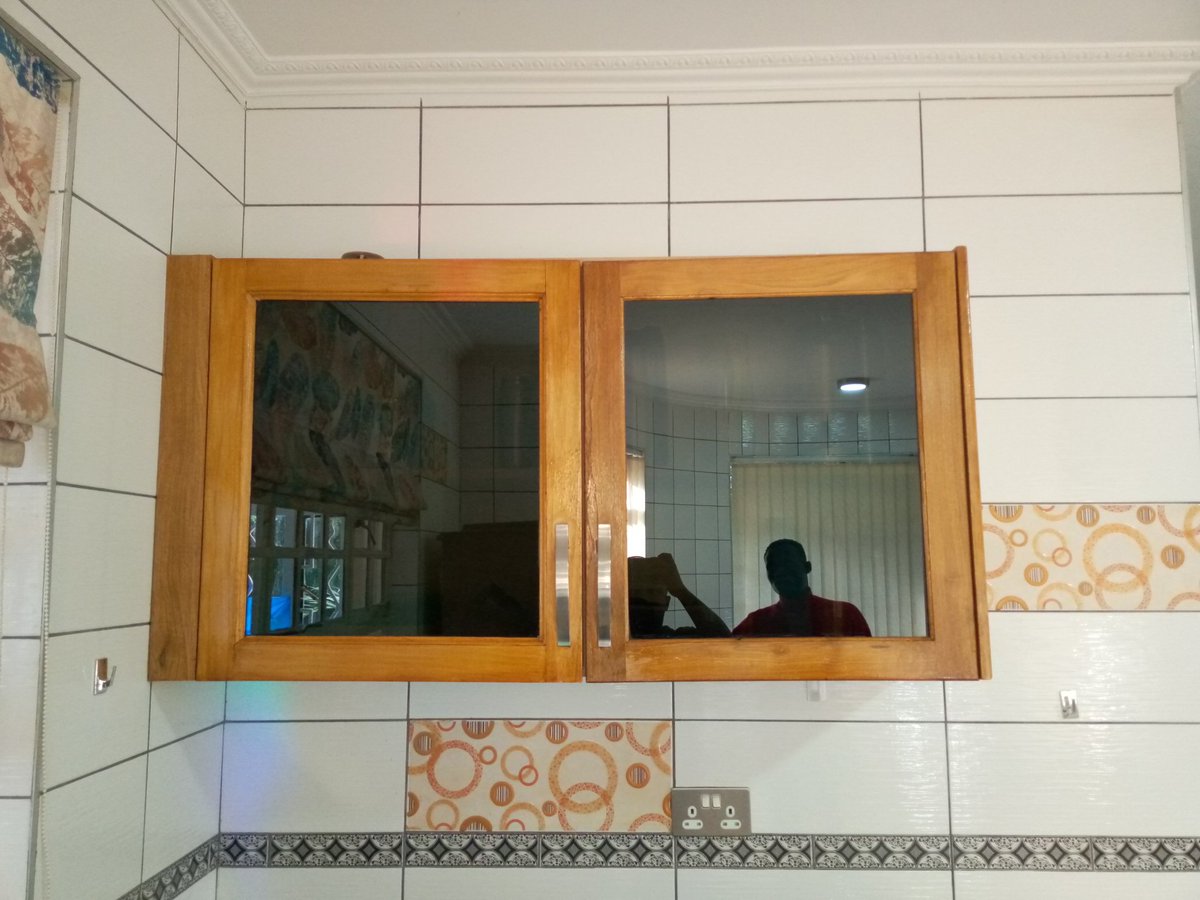 After 1 year of having a missing cabinet door, we came in and fixed the whole cabinet for her. This is a twitter commissioned job.All projects matter to us.Call us on 0722692209
