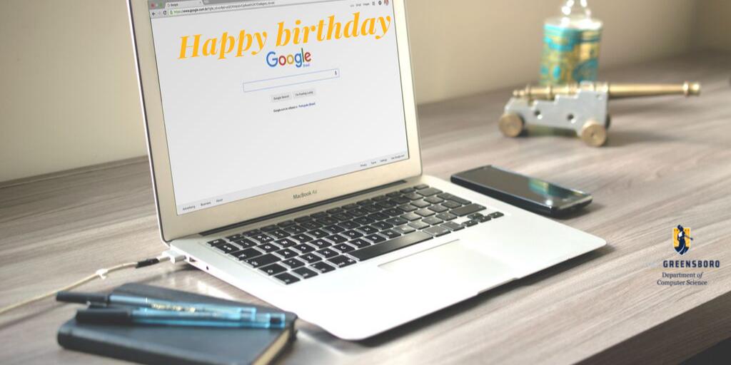 UNCG_CompSci's tweet image. Happy 21st Birthday to @Google!
#UNCG #UNCGCompSci #googlebirthday