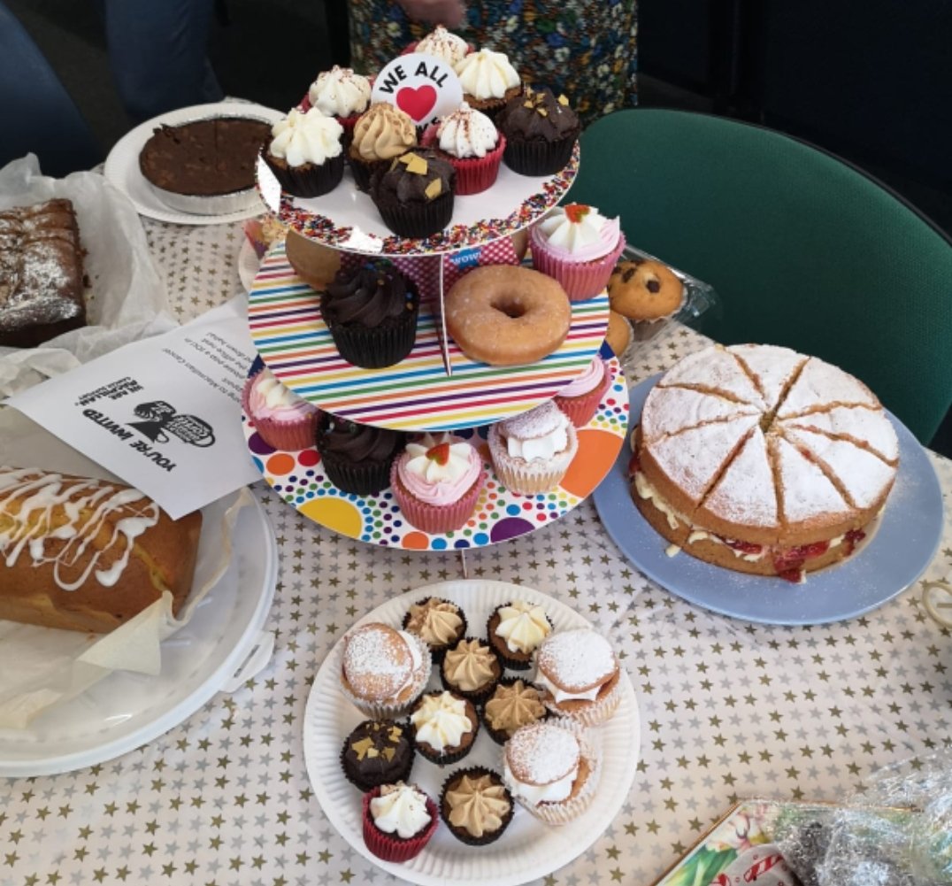 wilmingtonboys's tweet photo. WGSB staff enjoyed a cake or two this break and lunch time for the #macmillancoffeemorning2019  raising over £140 so far 👏🏻 @macmillancancer https://t.co/vHgfzrrPVn