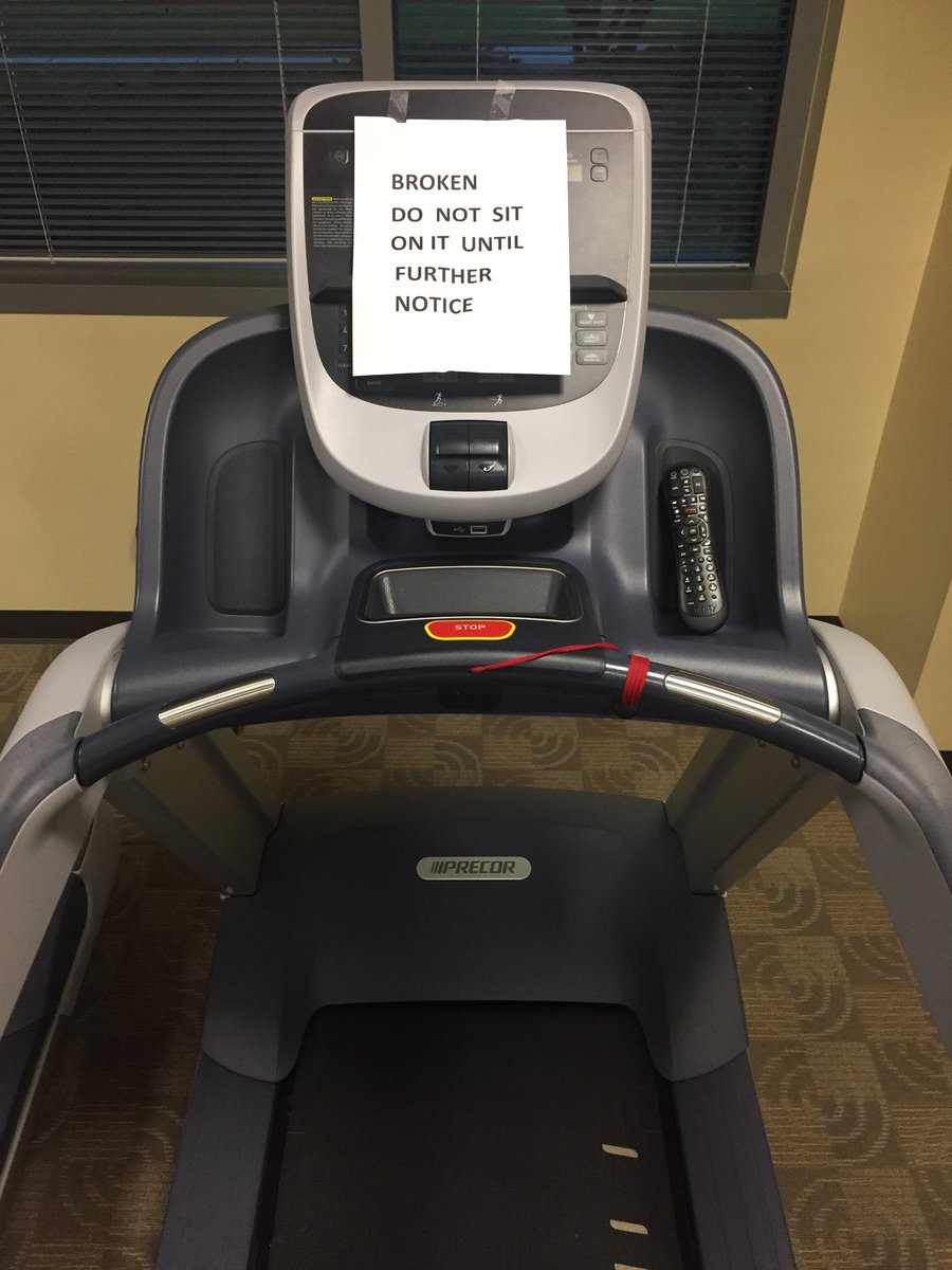 AlyssaLocey's tweet photo. Who is trying to sit on this treadmill?🤷🏻‍♀️ https://t.co/1oxqqkB6c8