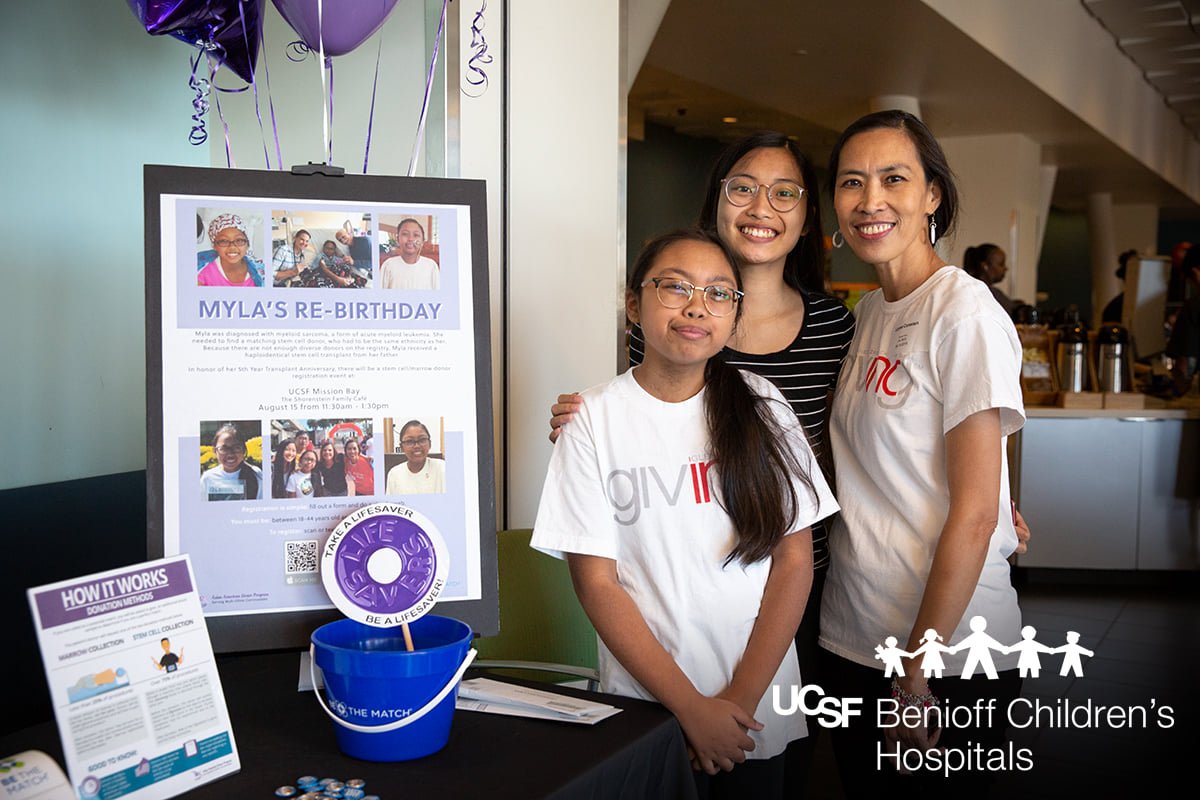 Myla celebrated the 5-year anniversary of her bone marrow #transplant for #leukemia with a “re-birthday” party! She hopes people from diverse backgrounds will sign up for the bone marrow registry, to give other patients the best shot at a match! #ChildhoodCancerAwarenessMonth