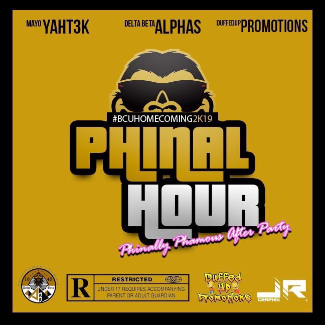 lapeezyy's tweet image. ‼️‼️YALL THOUGHT WE WAS FINISHED??? Come party with the THREE HEADED SNAKE 🐍 😤Pull up to the Official Phinally Phamous After Party. MORE INFO COMING SOON🎊‼️‼️

@duffeduppromo 🤟🏾
@mayoyaht3k 💸
@deltabetaalphas 🦍

#BCUHOMECOMING2k19
#WHOE
#TGIP
#HOMECOMINGBELONGSTOΔΒ