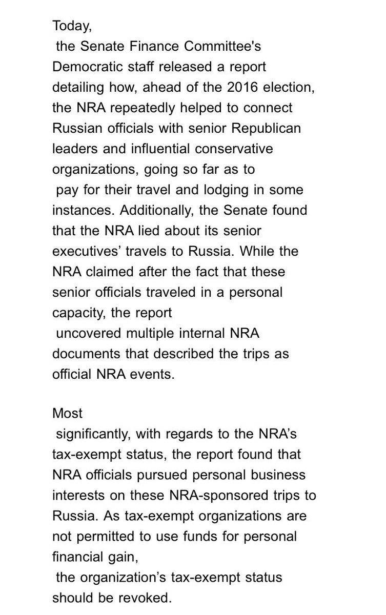 NEW: <a href="/BetoORourke/">Beto O'Rourke</a> calls for the IRS to revoke the <a href="/NRA/">NRA</a>’s tax-exempt status. 

O’Rourke: For an organization that speaks so frequently of the sanctity of our Constitution, it’s clear they ultimately have little regard for it