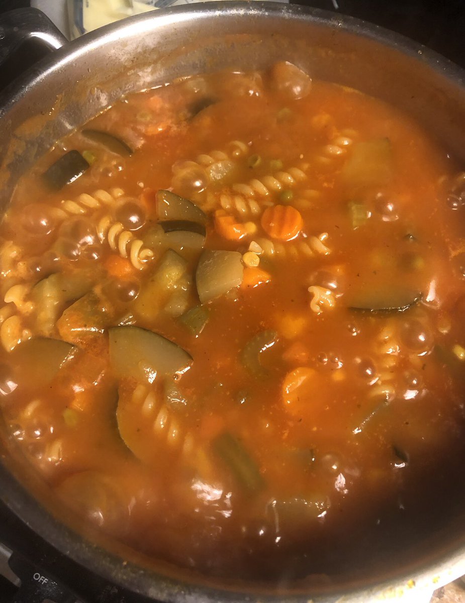 Beef short ribs with potatoes, onion & mushroom & some homemade vegetable soup 