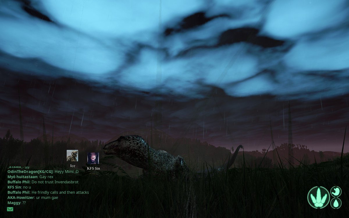 Trying to catch Lightning in the game. 

The clouds turn a soft shade of blue if the actual strike doesn't show. 

It sometimes happens you see the lightning strike the ground a little further on the ground. 

That's scary xD 

Haven't been hit by it. Not sure of it is possible.