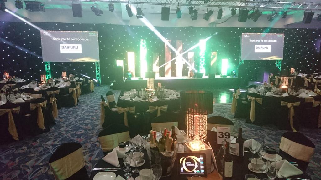 EventTechUK's tweet photo. Back again at the Ricoh Arena with our Silent Auction for the annual City of Coventry @NSPCC charity ball #glitzandglamour https://t.co/E4kMcjvtv5