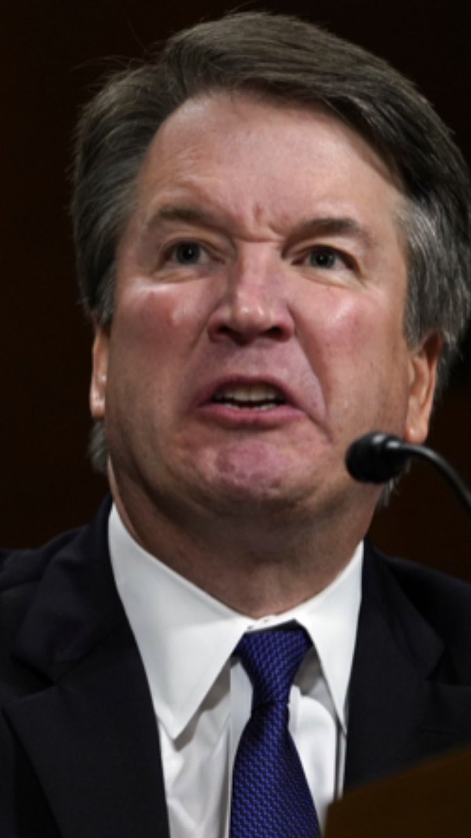 JackieFarnham's tweet photo. Dear Brett Kavanaugh: You can put on that black robe but it won’t ever make me respect you. I know what’s under there and so do you! Who paid off your debts???🤨 Kamala is going to get to the bottom of this. This is how I will forever remember you....crybaby!🤮 https://t.co/8rdxOZpIAs