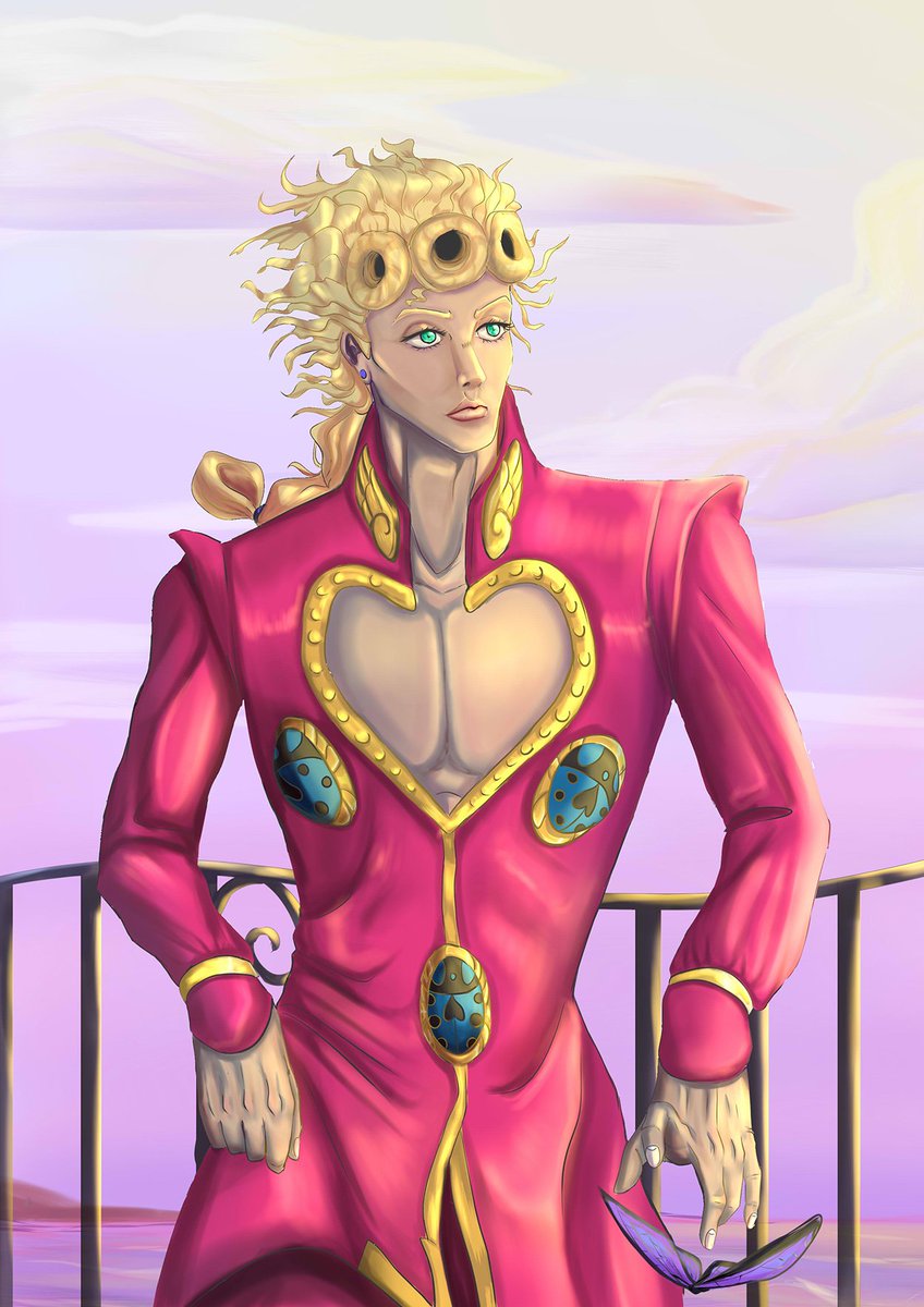 Syndrish_28's tweet image. I've decided to share this earlier than I wanted, since donut boi is my staple! #giornogiovanna #jojosbizarreadventure #goldenwind #ventoaureo