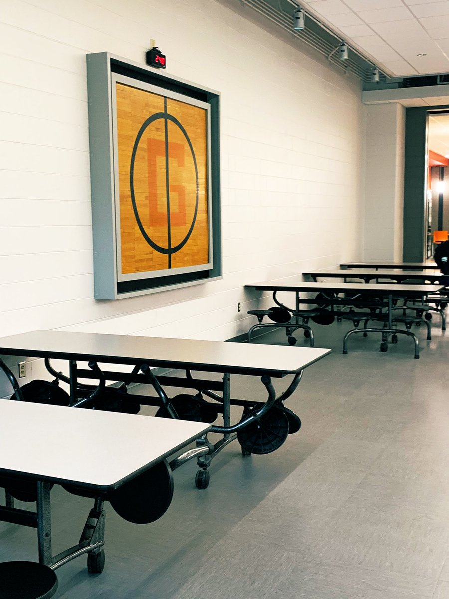 GraftonHISchool's tweet image. Today, we officially placed the “G” from center court of GES and the former GHS in our new commons area. Preserving the “G” was a challenge and took a great deal of time and effort to complete by Mr. Gain and his construction students! #BlackHawkPride #respectthepast