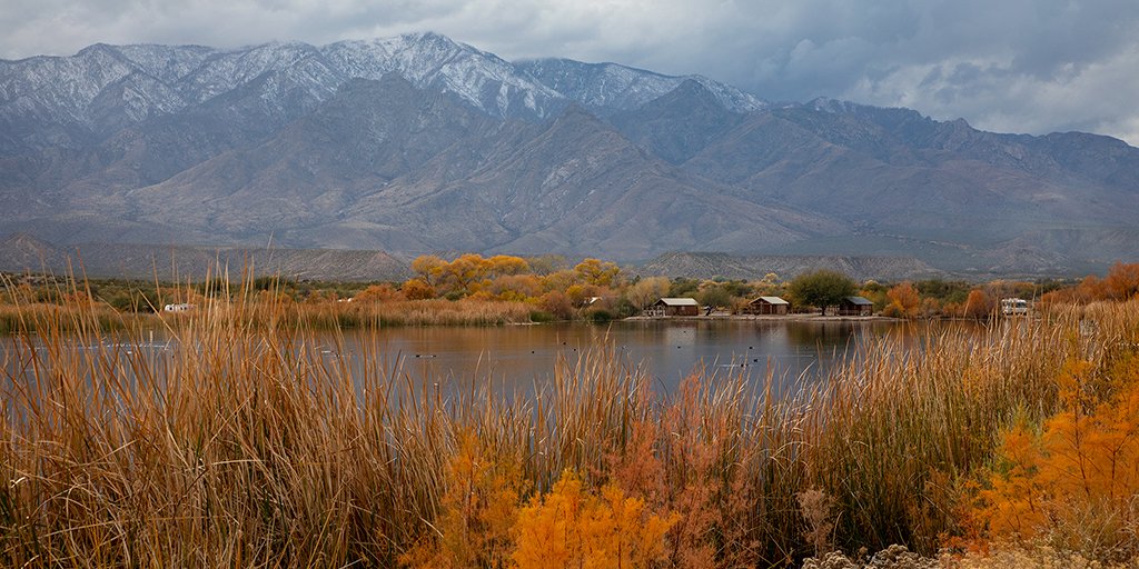 NatwideRVglass's tweet photo. RT AZStateParks: Fall colors usually stick around a little longer in southern Arizona! Plan a late fall/winter trip to Roper Lake, and experience the wonder of winter in the desert.https://t.co/CgkcADeAh3 https://t.co/A1oUw6YQpk #RVTRAVEL #USA #NWRVGlass #RVGLASS #RVLIFE #RVAri…
