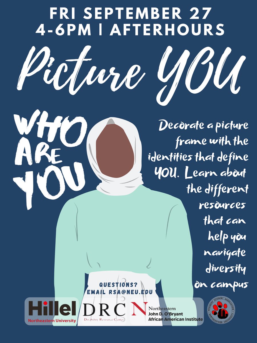 Diversity Week: Picture YOU is happening NOW in Afterhours! Come decorate a picture frame and talk to campus resources about navigating diversity! We’ll be here til 6 PM! :))