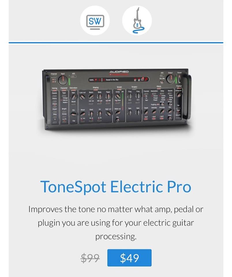 It’s here! ToneSpot Electric Pro has just been released! 🎸☺️ Just click here👉 shop.audified.com/products/tones…