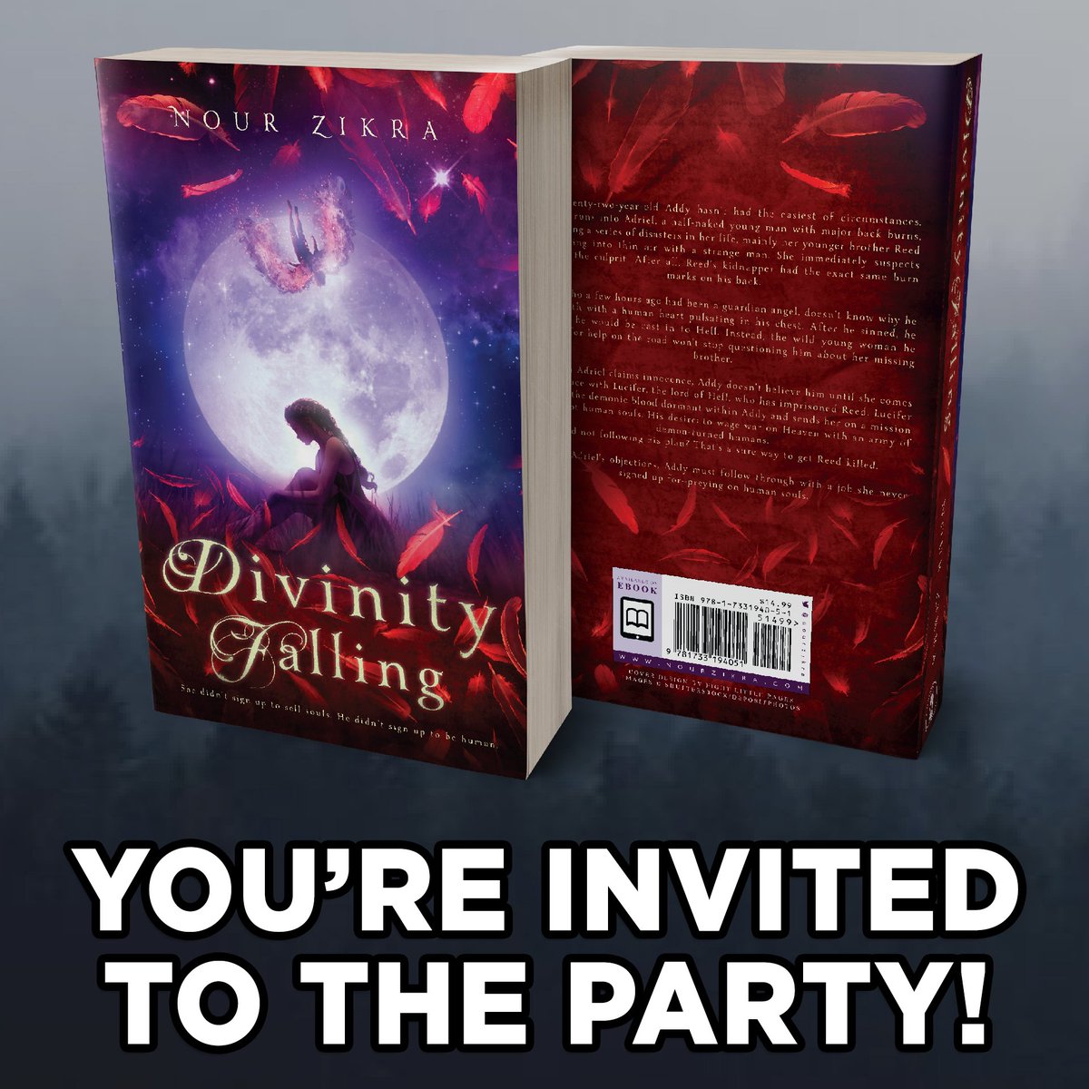 nourzikra's tweet photo. I have a BIG ANNOUNCEMENT!!!

I am having a #BookRelease party for #DivinityFalling on Tuesday, October 1st, on my YouTube channel, and you're all invited! Plus, I will have a special Authortube guest with me, the amazing @MegLaTorre. Not to mention the PRIZES!❤️

#writerslife https://t.co/ISQv210Du1