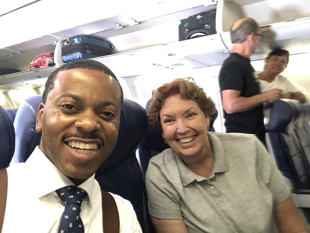 WillMcCurdyII's tweet photo. Headed to Reno for @nvdems First Annual Keep Nevada Blue Event and SCC meeting. Lucky to have found a seat next to @Donna_West! #KeepNVBlue https://t.co/8GE0POKnIX