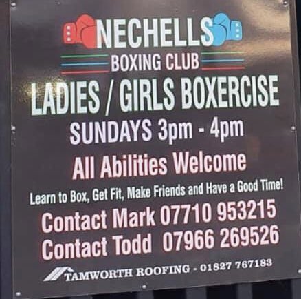 Ladies/Girls Boxercise Session!
Sundays 3pm - 4pm!
All abilities welcome!

#TeamNechells #community #healthandwellbeing 

<a href="/freeatlast1999/">free@last</a> <a href="/NechellsPOD/">Nechells POD</a> <a href="/FindMySportUK/">Find My Sport</a> <a href="/AstonNechells/">Aston and Nechells</a>