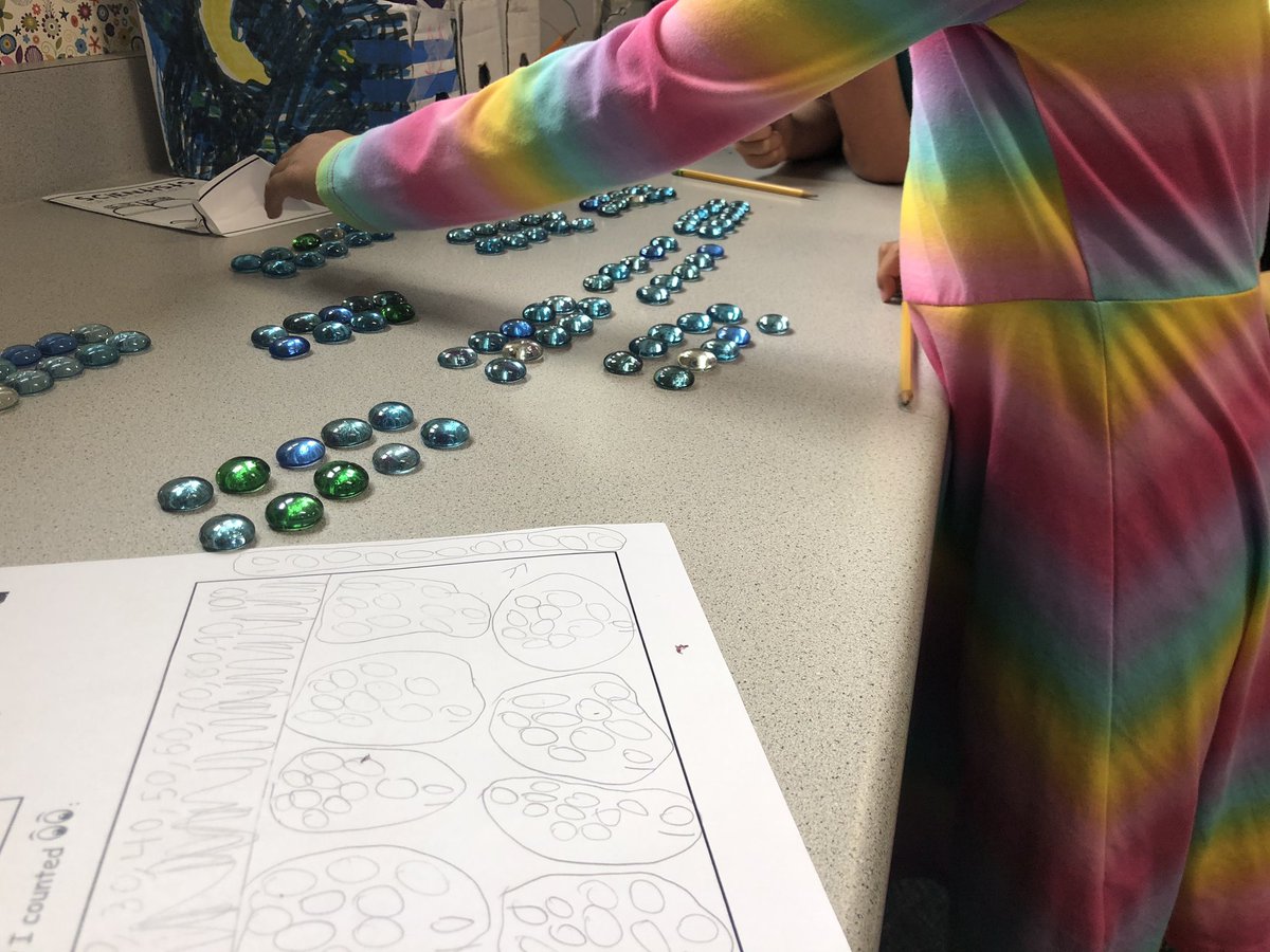 KateDanielEDU's tweet photo. Let’s count! 2nd graders #countingcollections using their own counting strategies. #DMUSD #OASharks #OADaniel2Crew https://t.co/YB18rqI8u4