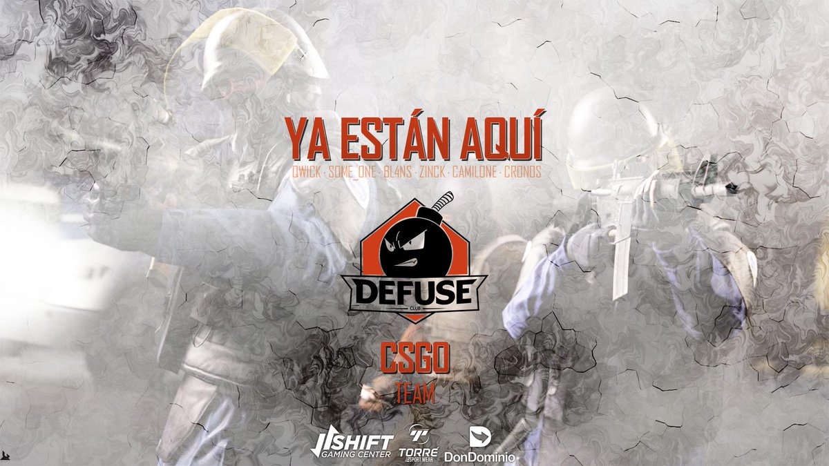 DefuseClub's tweet photo. ¡KITS PREPARADOS!🔧

Tenemos el placer de presentaros el equipo que nos representará está temporada en #CounterStrike🔫. 

@DimitarIvanov01 
@CamilONEtv 
@CSGO_Some_one 
#ZINK 
@da31ni1220 
@TPSCronos 

📰https://t.co/qWJVZp790W

¡Bienvenidos ! 😜

#GoDefuse💣 #FeelTheGame🔫 https://t.co/4Ijq9uXtg6