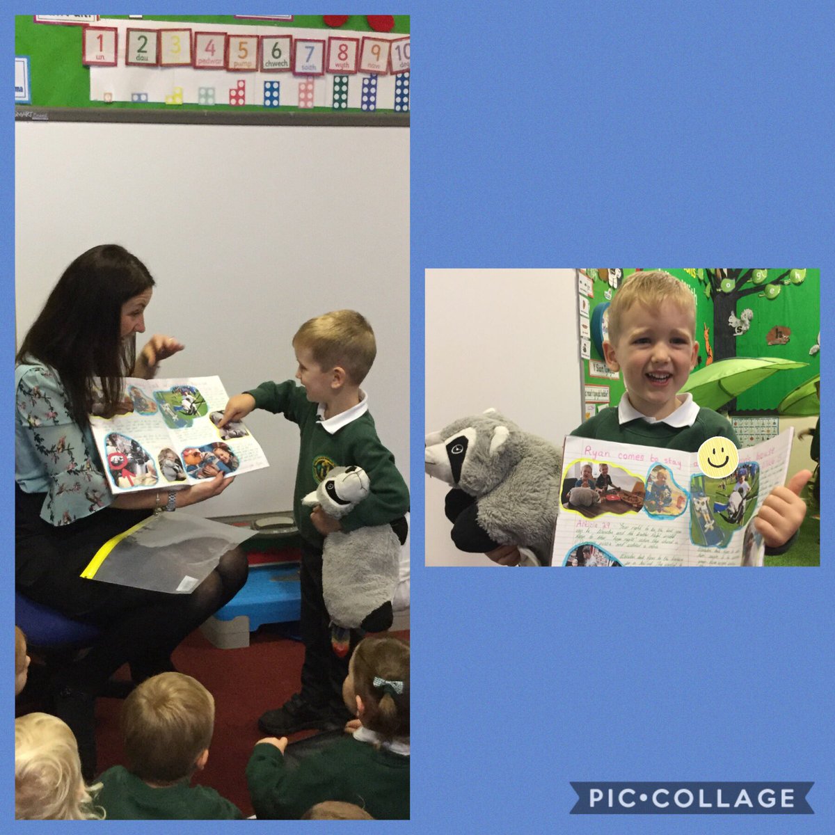 penlnurs's tweet image. Ryan returned from his week with this AM Nursery pupil today. I was so proud to hear this pupil talk about Ryan’s adventures. From swimming lessons (article 29: best you can be) to ‘Boys Night’ (article 31:right to relax and play). Fantastic! @PenllergaerP #ppsnur #ppsrrs #ppspv